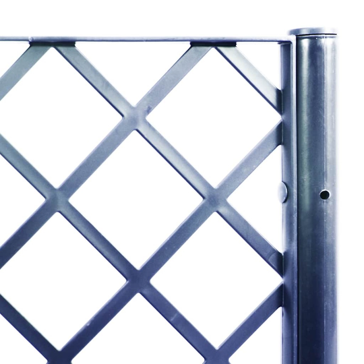 vidaXL Ζαρντινιέρα Κήπου με Καφασωτό Μπλε Γκρι 40x40x142 εκ. από PP