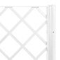 vidaXL Ζαρντινιέρα Κήπου με Καφασωτό Λευκή 80x40x142 εκ. Πολυπροπ.