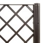 vidaXL Ζαρντινιέρα Κήπου με Καφασωτό Καφέ 120 x 40 x 142 εκ. από PP