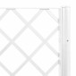 vidaXL Ζαρντινιέρα Κήπου με Καφασωτό Λευκή 160x40x142 εκ. Πολυπροπ.