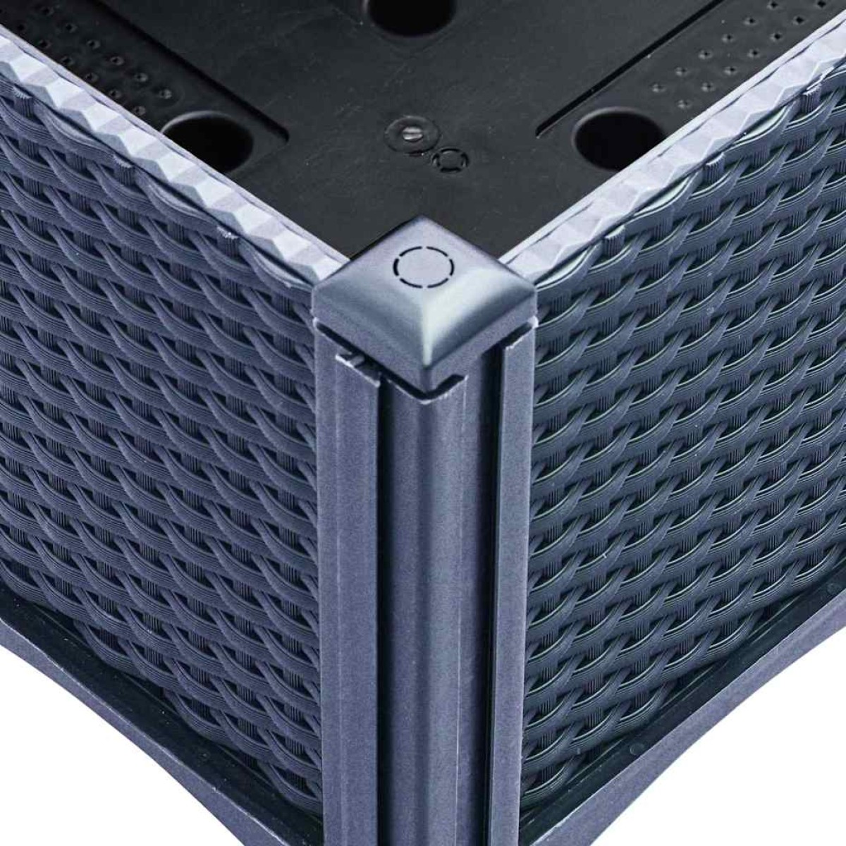 vidaXL Ζαρντινιέρα Κήπου με Καφασωτό Μπλε Γκρι 160x120x142 εκ. από PP