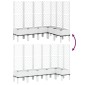 vidaXL Ζαρντινιέρα Κήπου με Καφασωτό Λευκή 160x160x142 εκ. Πολυπροπ.