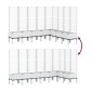 vidaXL Ζαρντινιέρα Κήπου με Καφασωτό Λευκή 200x160x142 εκ. Πολυπροπ.