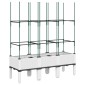 vidaXL Ζαρντινιέρα Κήπου με Καφασωτό Λευκή 120x40x142,5 εκ. από PP