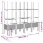 vidaXL Ζαρντινιέρα Κήπου με Καφασωτό Μαύρο 160 x 40 x 142,5 εκ. από PP