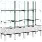 vidaXL Ζαρντινιέρα Κήπου με Καφασωτό Λευκή 160x40x142,5 εκ. από PP