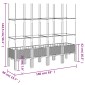 vidaXL Ζαρντινιέρα Κήπου με Καφασωτό Λευκή 160x40x142,5 εκ. από PP