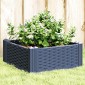 vidaXL Ζαρντινιέρα με Πασσάλους Μπλε Γκρι 42,5x42,5x28,5 εκ. Πολυπροπυλένιο