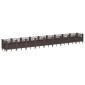 vidaXL Ζαρντινιέρα με Πασσάλους Καφέ 363,5x43,5x43,5εκ. Πολυπροπυλένιο