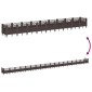 vidaXL Ζαρντινιέρα με Πασσάλους Καφέ 363,5x43,5x43,5εκ. Πολυπροπυλένιο