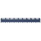 vidaXL Ζαρντινιέρα με Πασσάλους Μπλε Γκρι 363,5x43,5x43,5εκ. Πολυπροπυλένιο