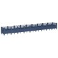 vidaXL Ζαρντινιέρα με Πασσάλους Μπλε Γκρι 363,5x43,5x43,5εκ. Πολυπροπυλένιο