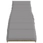 vidaXL Ξαπλώστρα Μπεζ 55x199x50 εκ. από Συνθετικό Ρατάν με Μαξιλάρι