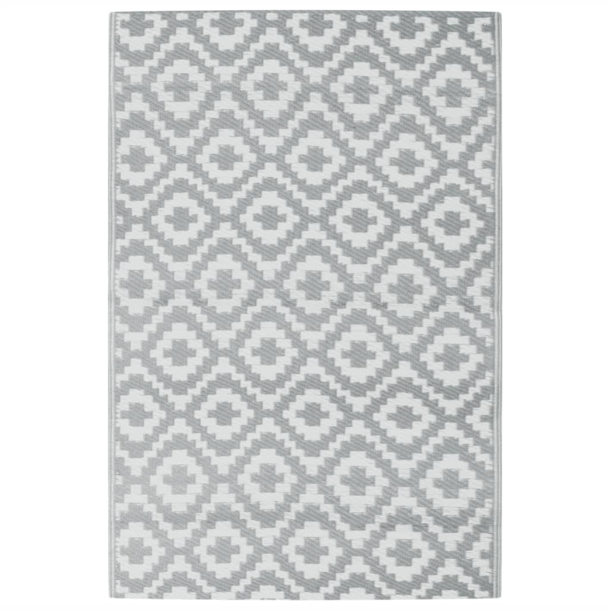 vidaXL Χαλί εξωτερικού χώρου ARAKIL γκρι 120x180 cm PP