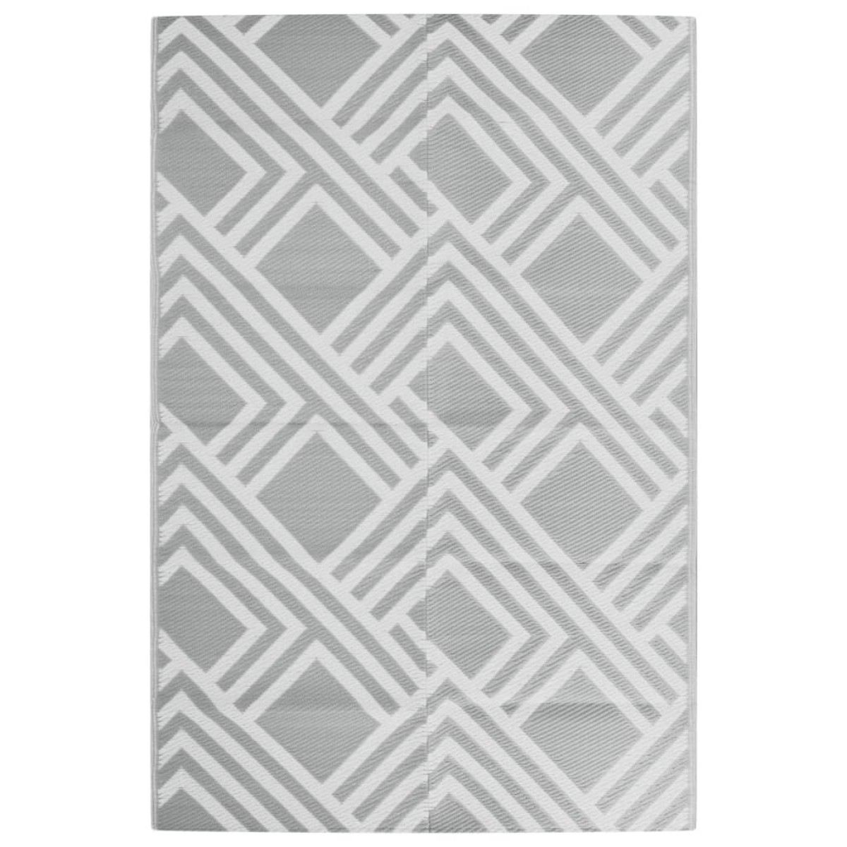 vidaXL Χαλί εξωτερικού χώρου ARAKIL γκρι 120x180 cm PP
