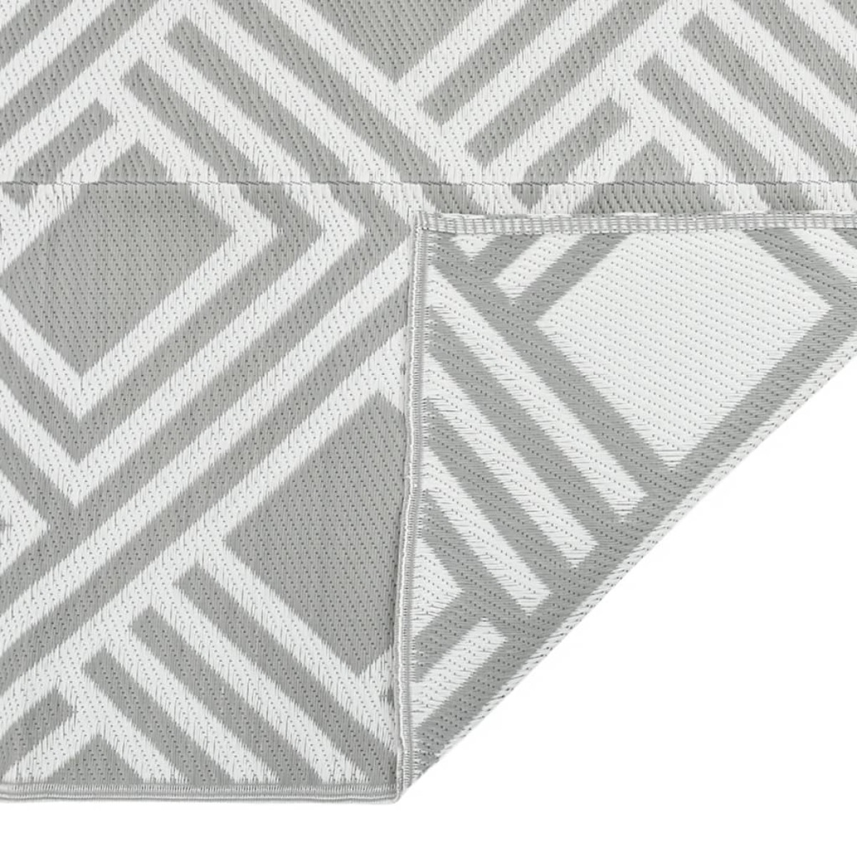 vidaXL Χαλί εξωτερικού χώρου ARAKIL γκρι 120x180 cm PP