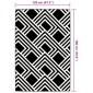 vidaXL Χαλί εξωτερικού χώρου ARAKIL γκρι 120x180 cm PP