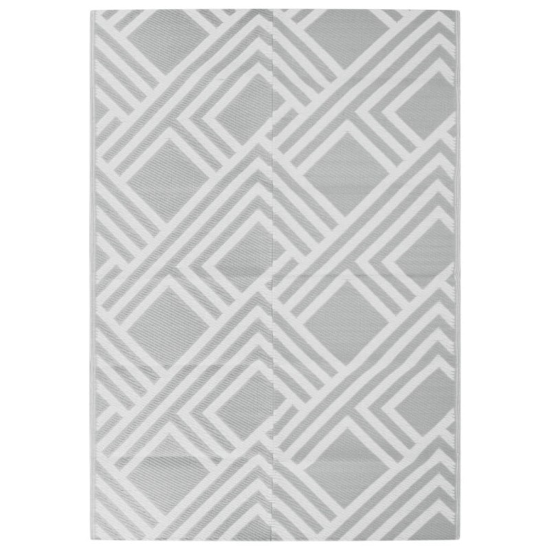 vidaXL Χαλί εξωτερικού χώρου ARAKIL Γκρι 160x230 cm PP