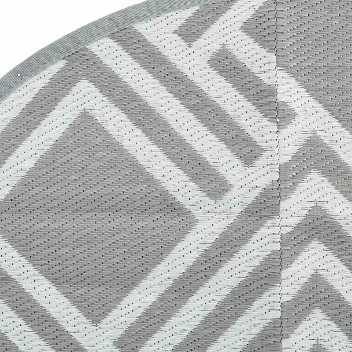 vidaXL Χαλί εξωτερικού χώρου ARAKIL γκρι Ø120 cm PP