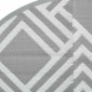 vidaXL Χαλί εξωτερικού χώρου ARAKIL γκρι Ø120 cm PP