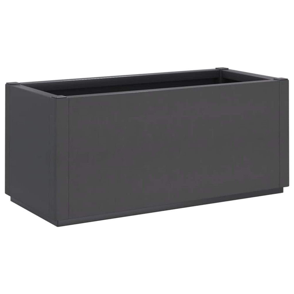 vidaXL Ζαρντινιέρα Κήπου Σκούρο Γκρι 80x36x35 εκ. Πολυπροπυλένιο