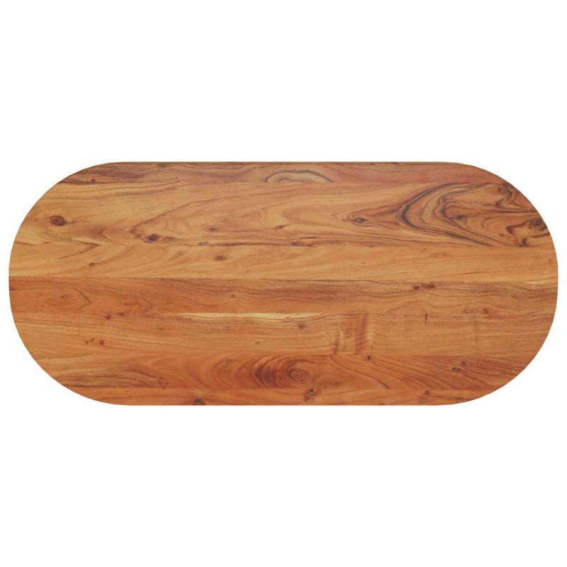 vidaXL Επιφάνεια Τραπεζιού Οβάλ 90x40x3,8 εκ. Μασίφ Ξύλο Ακακίας