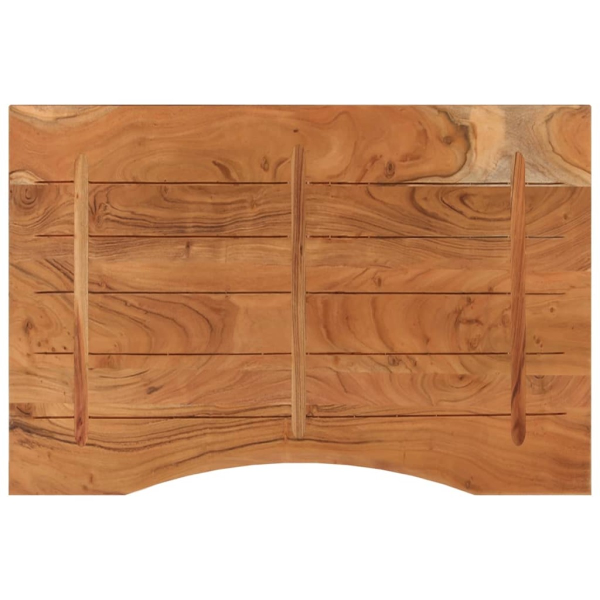 vidaXL Επιφάνεια Γραφείου Ορθογώνια 100x60x2,5 εκ. Μασίφ Ξύλο Ακακίας