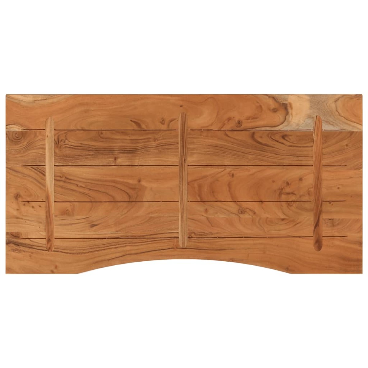 vidaXL Επιφάνεια Γραφείου Ορθογώνια 120x60x2,5 εκ. Μασίφ Ξύλο Ακακίας