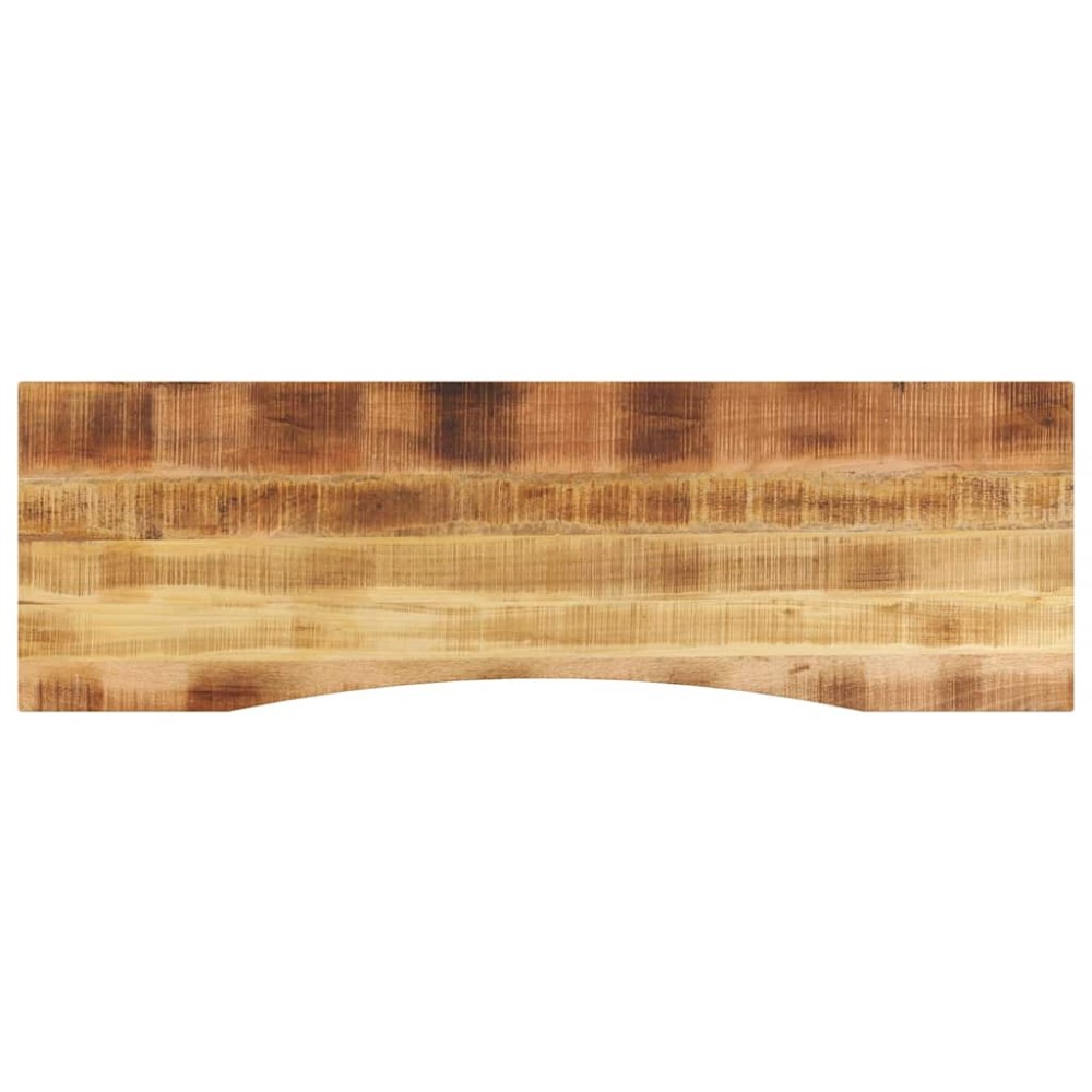 vidaXL Επιφάνεια Γραφείου Καμπύλη 160x50x2,5 εκ Μασίφ Ακατ. Μάνγκο