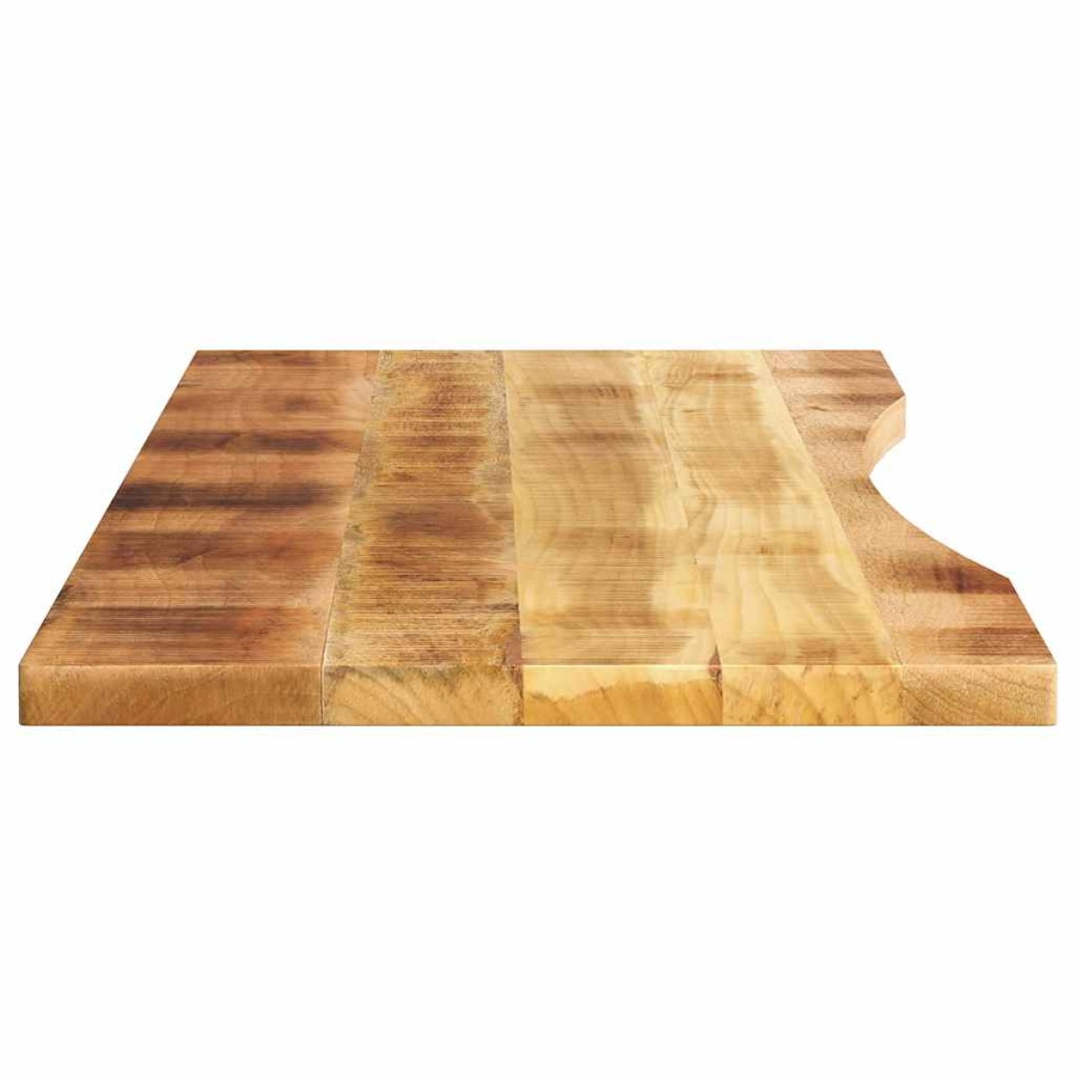 vidaXL Επιφάνεια Γραφείου Καμπύλη 160x50x2,5 εκ Μασίφ Ακατ. Μάνγκο