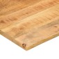 vidaXL Επιφάνεια Γραφείου Καμπύλη 160x50x2,5 εκ Μασίφ Ακατ. Μάνγκο