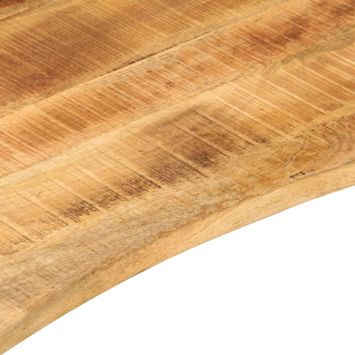vidaXL Επιφάνεια Γραφείου Καμπύλη 100x60x2,5εκ Μασίφ Ακατ. Μάνγκο