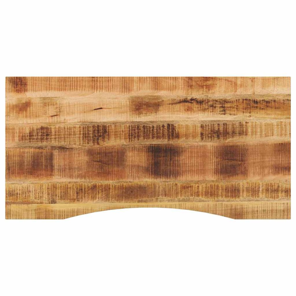vidaXL Επιφάνεια Γραφείου Καμπύλη 110x60x2,5 εκ Μασίφ Ακατ. Μάνγκο