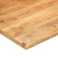vidaXL Επιφάνεια Γραφείου Καμπύλη 100x80x2,5 εκ Μασίφ Ακατ. Μάνγκο
