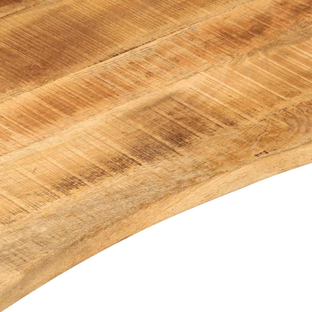 vidaXL Επιφάνεια Γραφείου Καμπύλη 100x80x2,5 εκ Μασίφ Ακατ. Μάνγκο