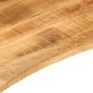 vidaXL Επιφάνεια Γραφείου Καμπύλη 100x80x2,5 εκ Μασίφ Ακατ. Μάνγκο