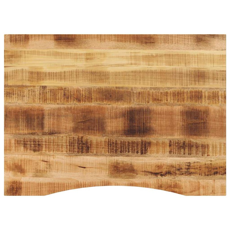 vidaXL Επιφάνεια Γραφείου Καμπύλη 100x80x2,5 εκ Μασίφ Ακατ. Μάνγκο