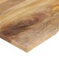 vidaXL Επιφάνεια Γραφείου Καμπύλη 100x50x2,5 εκ Μασίφ Ακατ. Μάνγκο