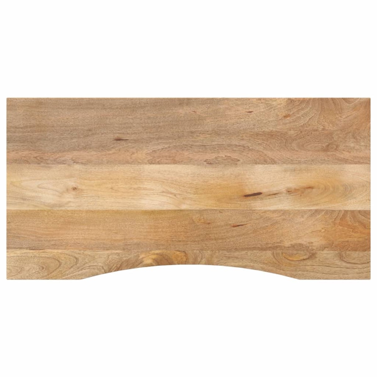 vidaXL Επιφάνεια Γραφείου Καμπύλη 110x50x2,5 εκ Μασίφ Ακατ. Μάνγκο
