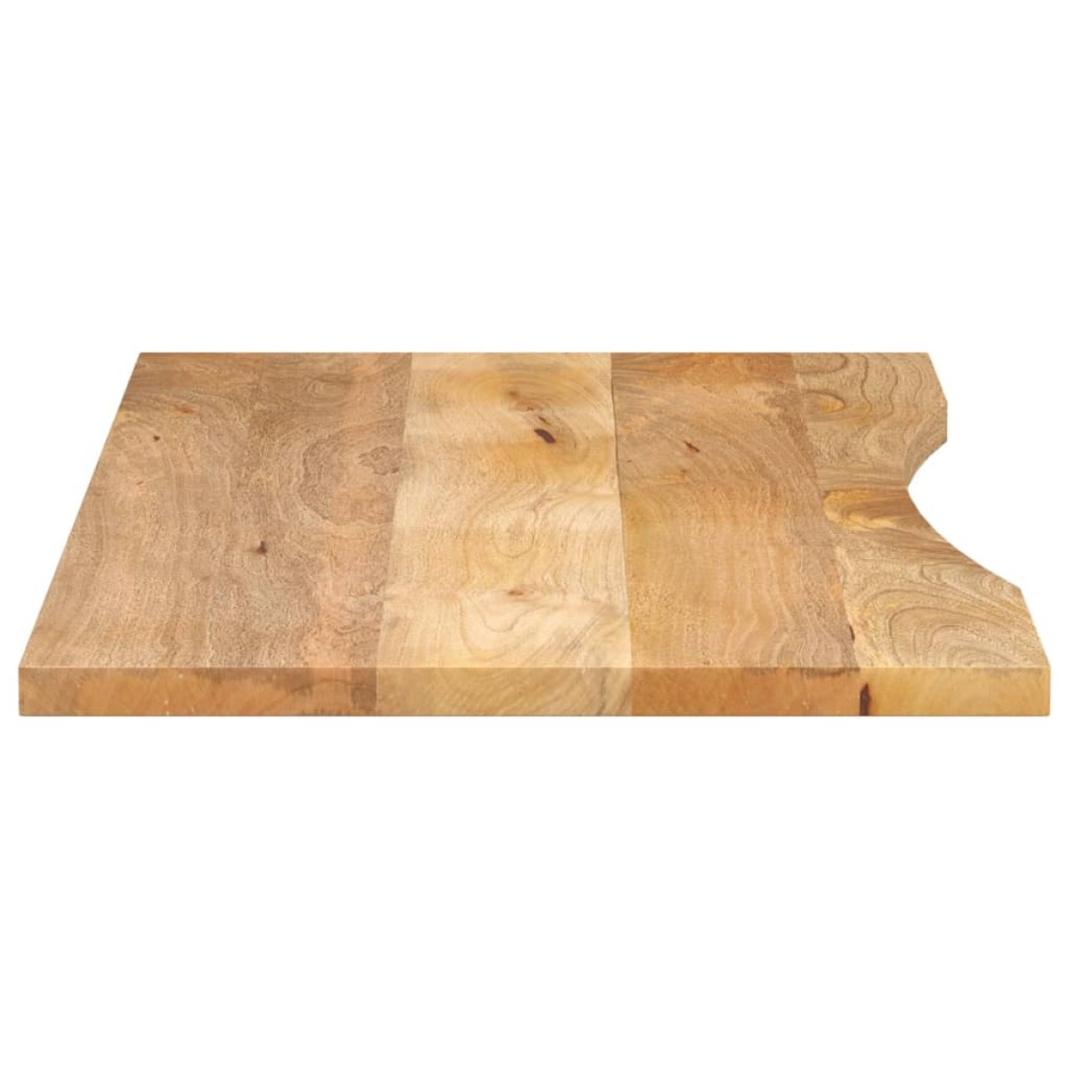 vidaXL Επιφάνεια Γραφείου Καμπύλη 110x50x2,5 εκ Μασίφ Ακατ. Μάνγκο