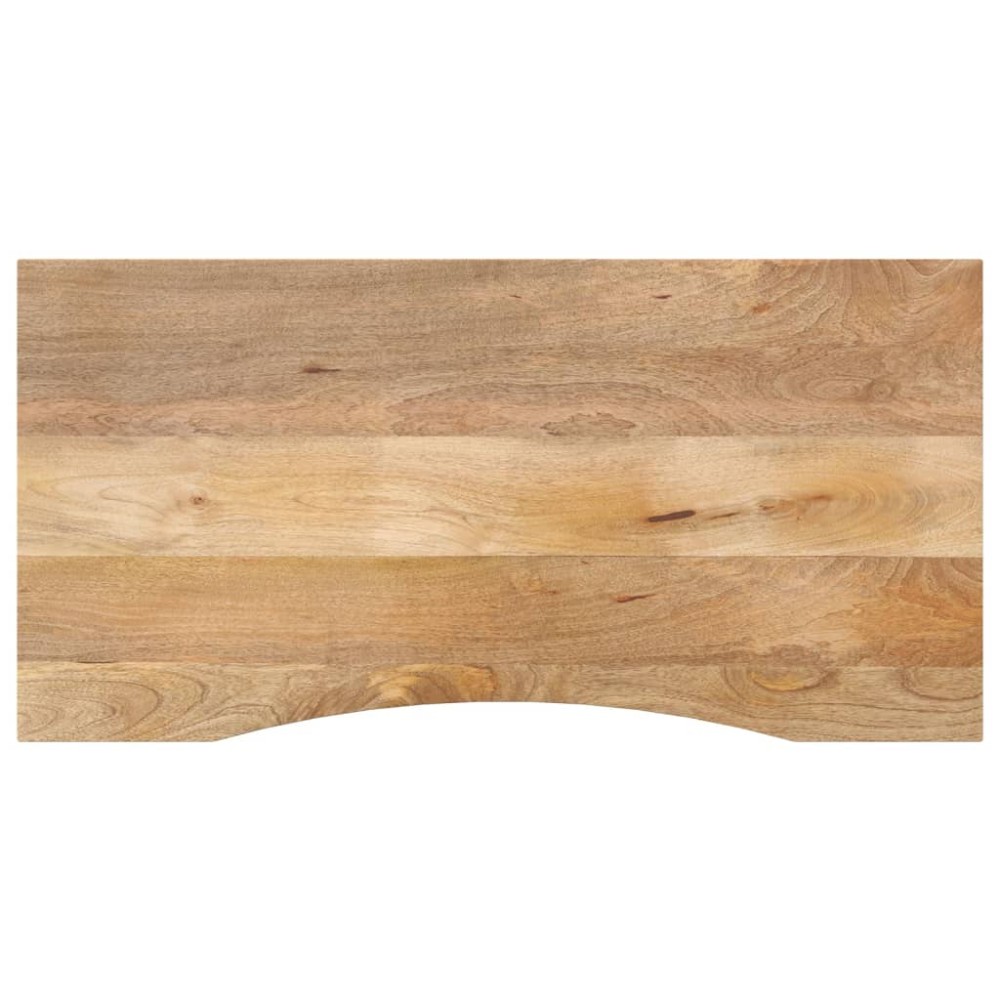 vidaXL Επιφάνεια Γραφείου Καμπύλη 140x50x2,5 εκ Μασίφ Ακατ. Μάνγκο