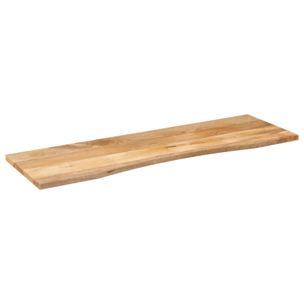 vidaXL Επιφάνεια Γραφείου Καμπύλη 160x50x2,5 εκ Μασίφ Ακατ. Μάνγκο