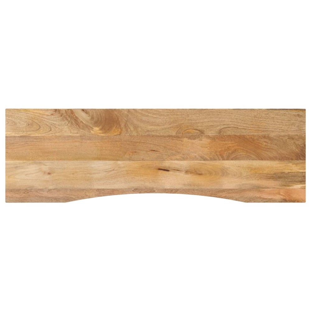 vidaXL Επιφάνεια Γραφείου Καμπύλη 160x50x2,5 εκ Μασίφ Ακατ. Μάνγκο
