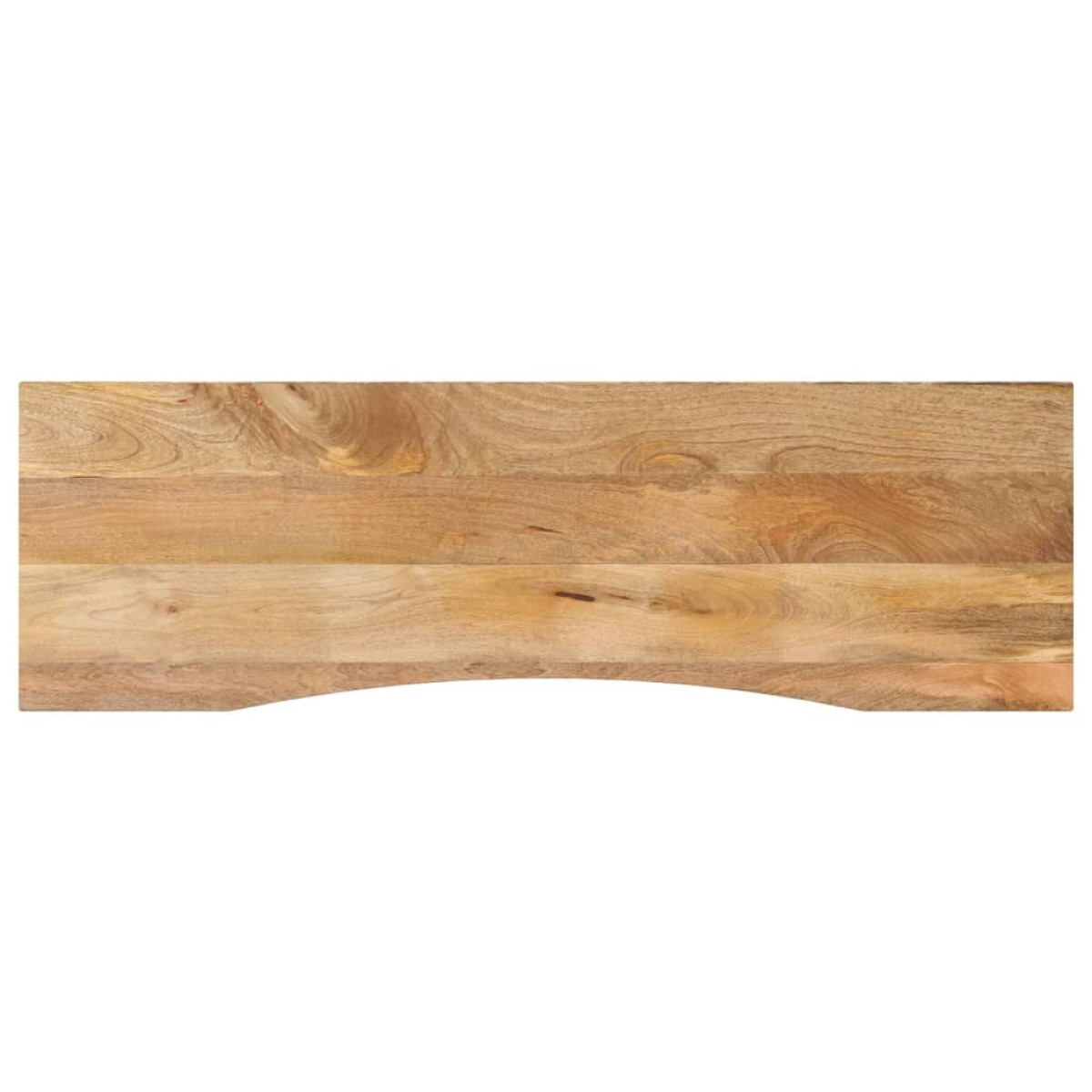 vidaXL Επιφάνεια Γραφείου Καμπύλη 160x50x2,5 εκ Μασίφ Ακατ. Μάνγκο