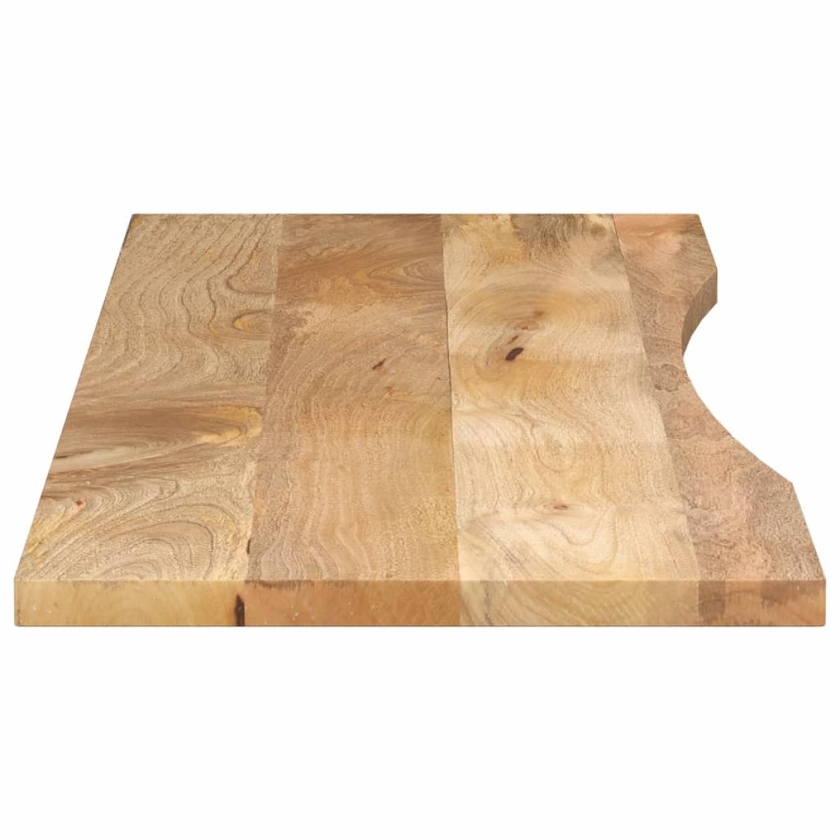vidaXL Επιφάνεια Γραφείου Καμπύλη 160x50x2,5 εκ Μασίφ Ακατ. Μάνγκο