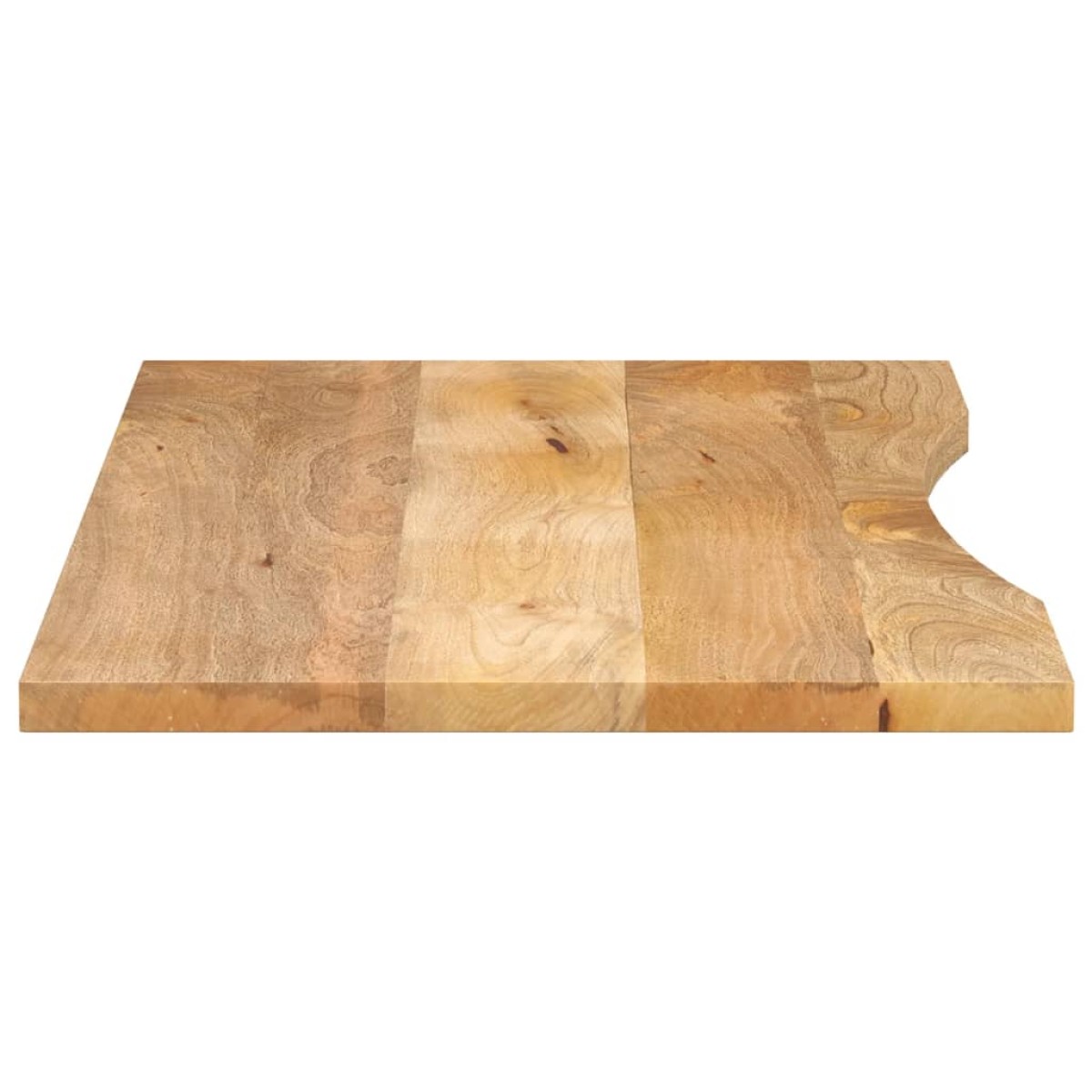 vidaXL Επιφάνεια Γραφείου Καμπύλη 120x60x2,5 εκ Μασίφ Ακατ. Μάνγκο