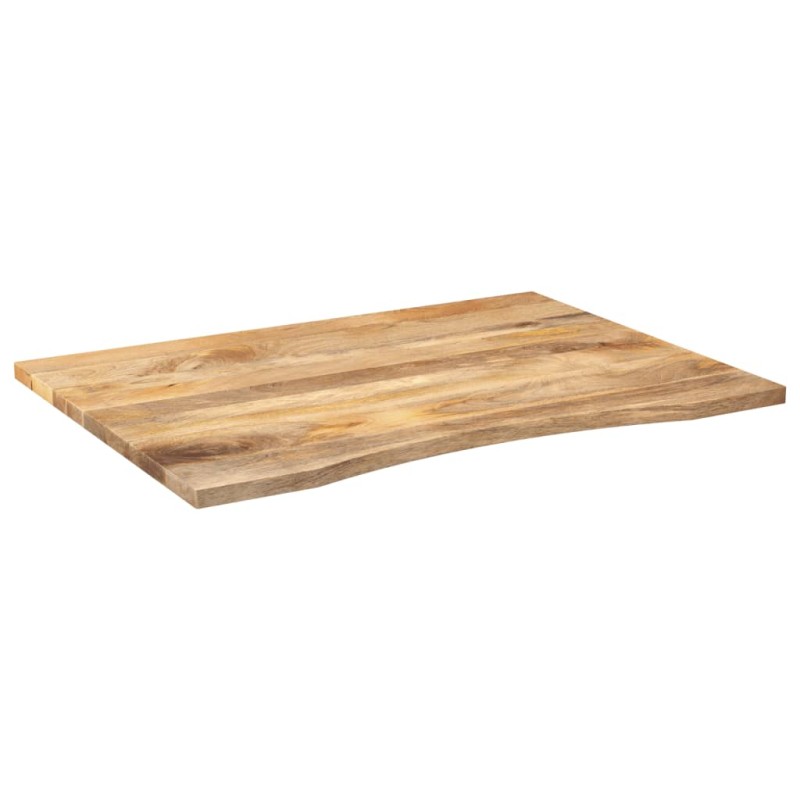 vidaXL Επιφάνεια Γραφείου Καμπύλη 110x80x2,5 εκ Μασίφ Ακατ. Μάνγκο