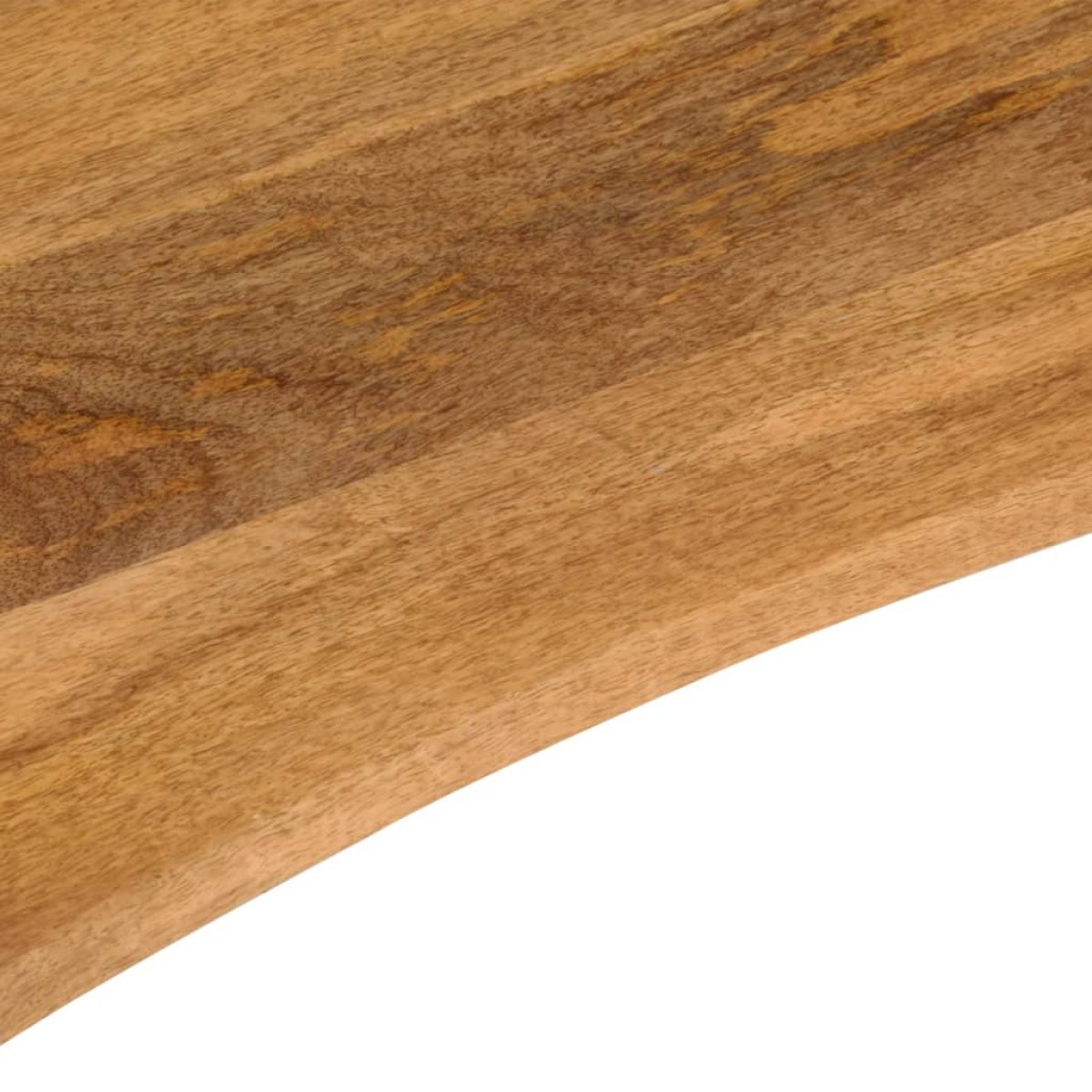 vidaXL Επιφάνεια Γραφείου Καμπύλη 90x50x2,5 εκ Μασίφ Ακατ. Μάνγκο