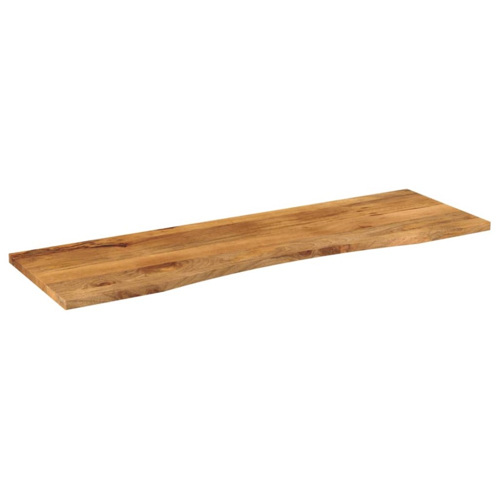 vidaXL Επιφάνεια Γραφείου Καμπύλη 160x50x2,5 εκ Μασίφ Ακατ. Μάνγκο