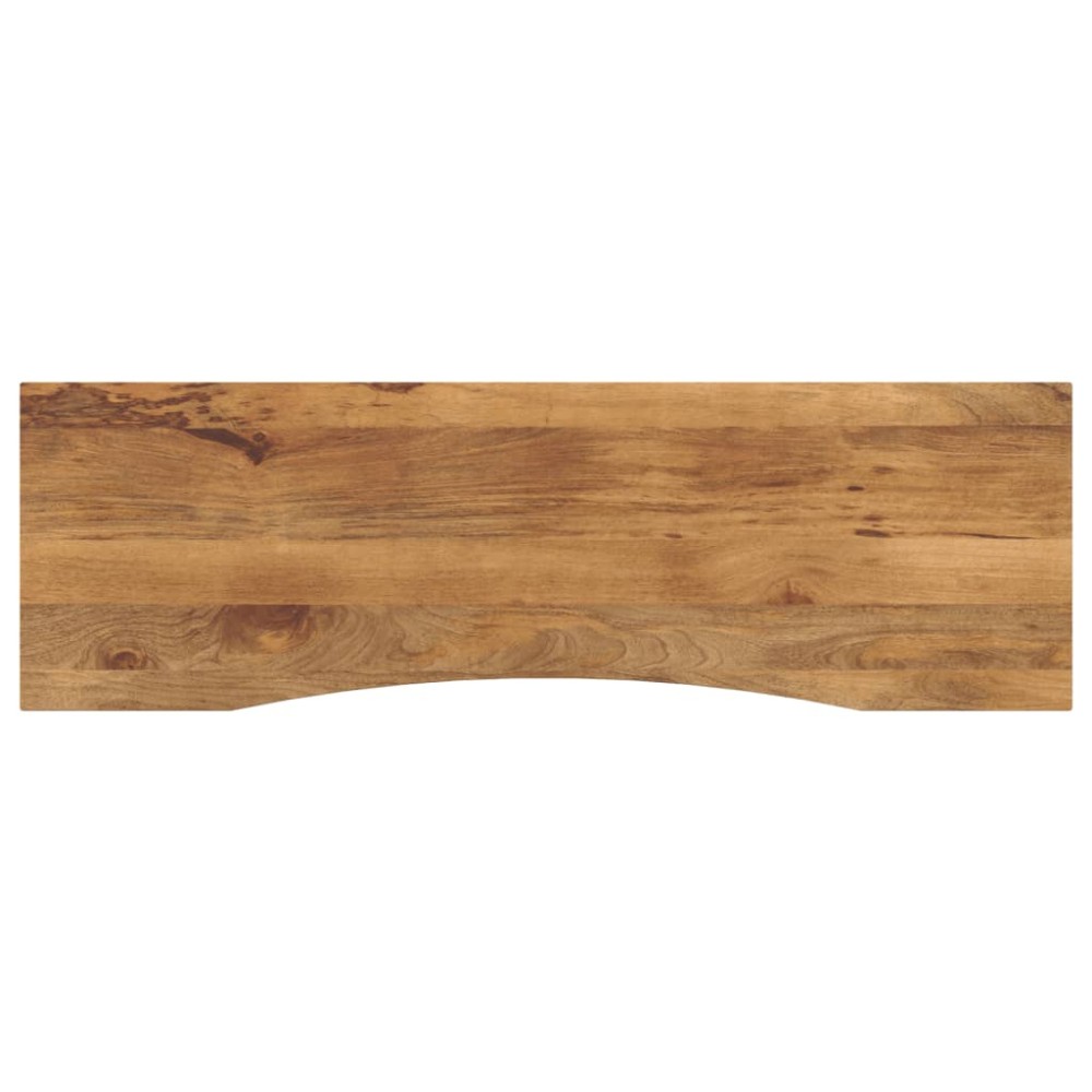 vidaXL Επιφάνεια Γραφείου Καμπύλη 160x50x2,5 εκ Μασίφ Ακατ. Μάνγκο